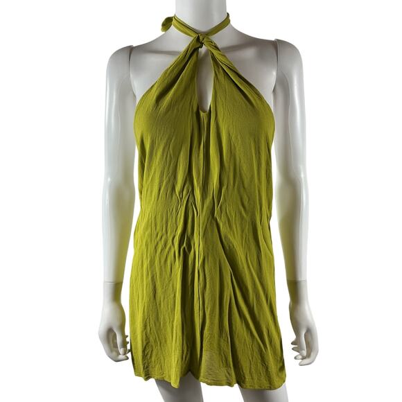 Reformation 'Bibi' Green Viscose Dress Size 10 - Picture 1 of 3